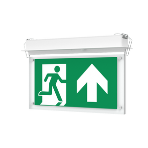 EDGE Recessed Ceiling Exit Running Man Sign Light | LED 3W 200lm | 6000K Daylight White | IP20 | 3hr Emergency Function