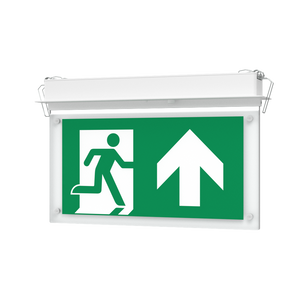 EDGE Recessed Ceiling Exit Running Man Sign Light | LED 3W 200lm | 6000K Daylight White | IP20 | 3hr Emergency Function