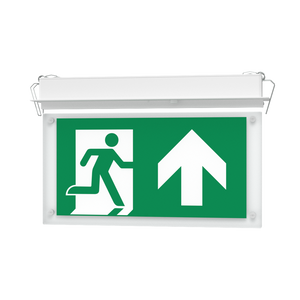EDGE Recessed Ceiling Exit Running Man Sign Light | LED 3W 200lm | 6000K Daylight White | IP20 | 3hr Emergency Function
