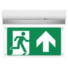 Fire Exit Sign 3W LED Illuminated Emergency Maintained Light with Running Man Arrow Front On
