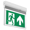 Fire Exit Sign 3W LED Illuminated Emergency Maintained Light with Running Man Arrow Left Edge