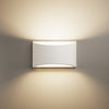 Paintable plaster wall light with up down light effect