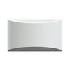 ALPHA G9 LED Curved Plaster Uplighter Fitting | Up Down Light Effect | 3000K Warm White Dimmable