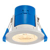 TRIO Fire Rated Dimmable Downlight Fitting | LED 5W 500lm | CCT Tri-Colour | IP65 | White