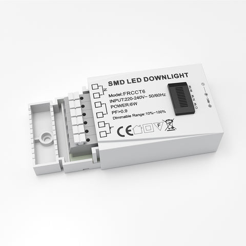 STRATA ONE | Tri-Colour CCT | LED Fire Rated Downlight | Dimmable 6W 600lm | IP65 | Polished Chrome