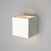 CUBE Square Paintable Plaster Wall Uplighter Light | G9 | Up Down Light Effect