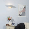 MILTON LED Half Moon Up Down Paintable Plaster Wall Uplighter Light | E27 | Up Down Light Effect | 2700K Warm White Dimmable