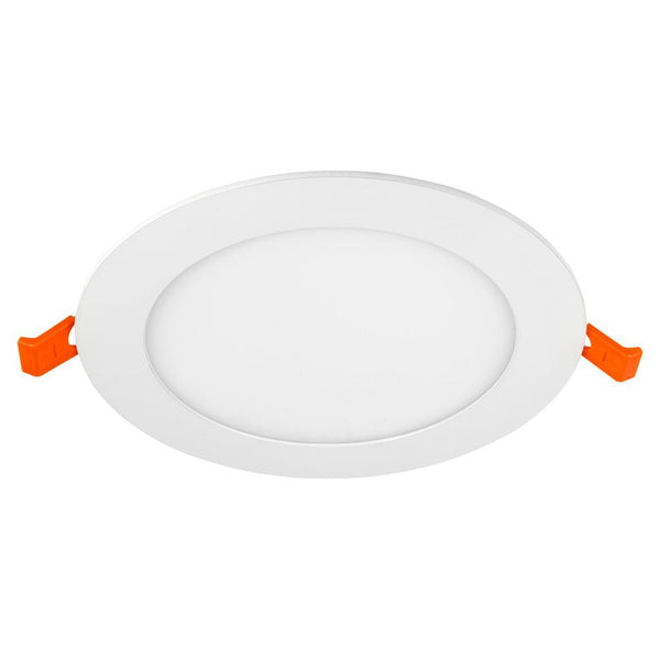 ALPHA-CT PANEL Slim Flat Recessed Round Downlight Fitting | LED 12W 1110lm | CCT Tri-Colour | IP44 | 3hr Emergency