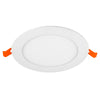 Slim Flat Recessed Round Downlight Fitting | LED 18W 1710lm | CCT Tri-Colour | IP44 | 3hr Emergency