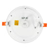 ALPHA-CT PANEL Slim Flat Recessed Round Downlight Fitting | LED 12W 1100lm | CCT Tri-Colour | IP44