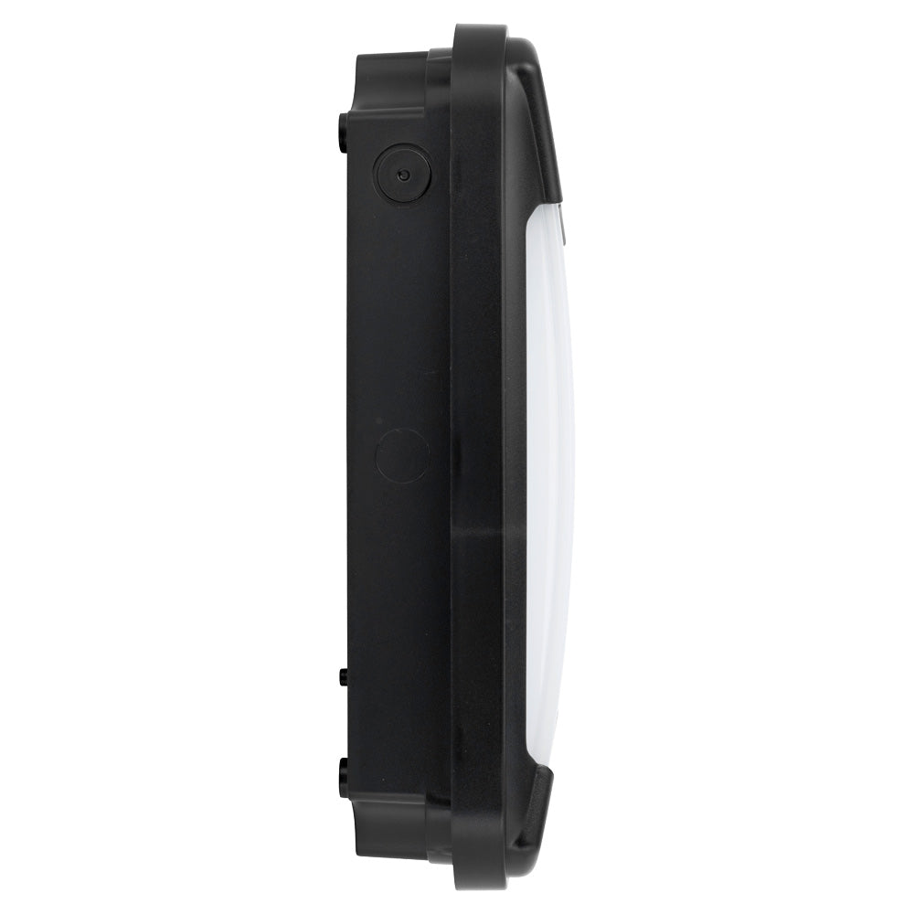 Photocell Dusk to Dawn LED Slim Exterior Wall Pack Bulkhead Light Outside Security Black